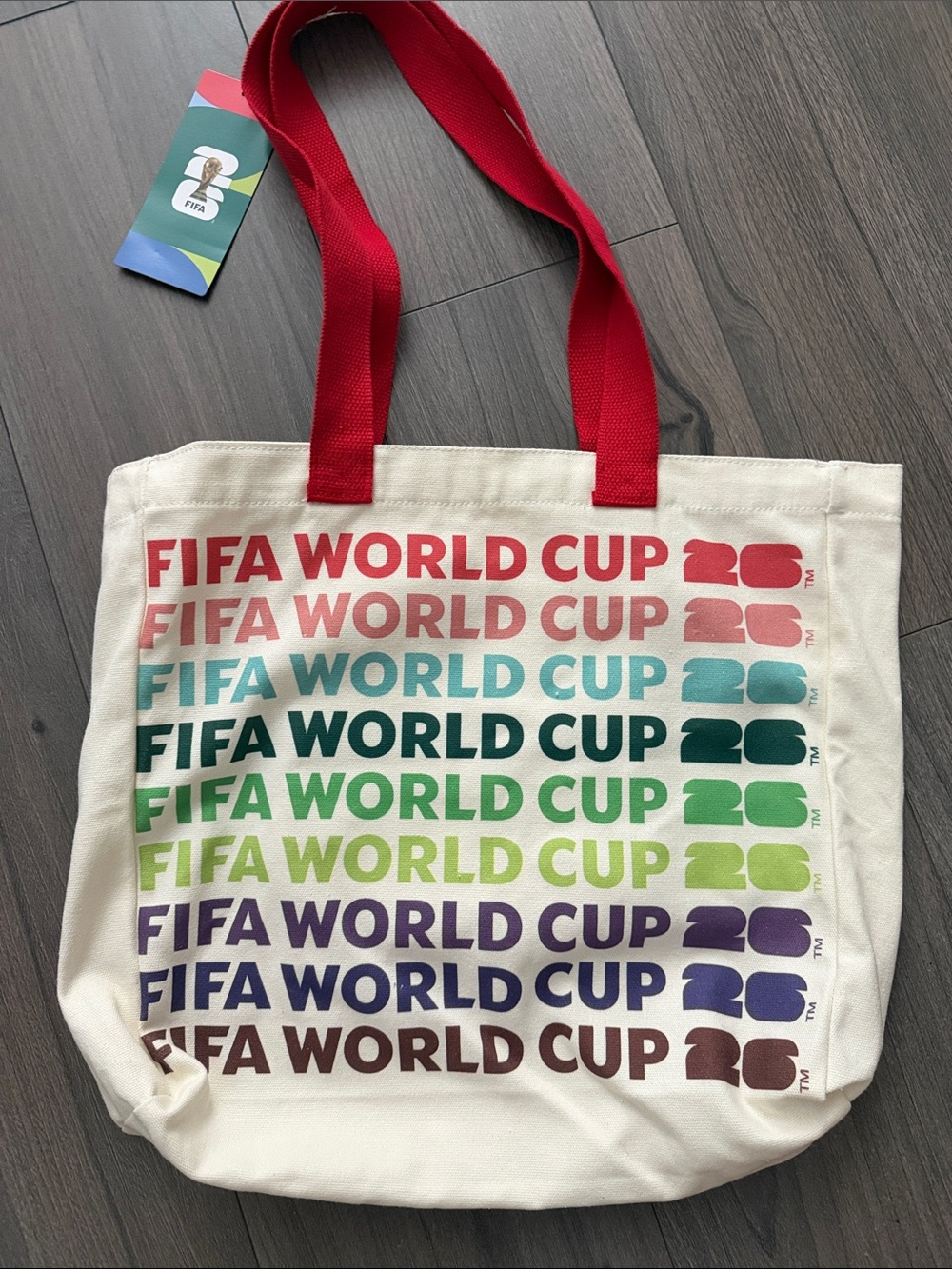 FIFA World Cup Multicolor Canvas Tote Bag